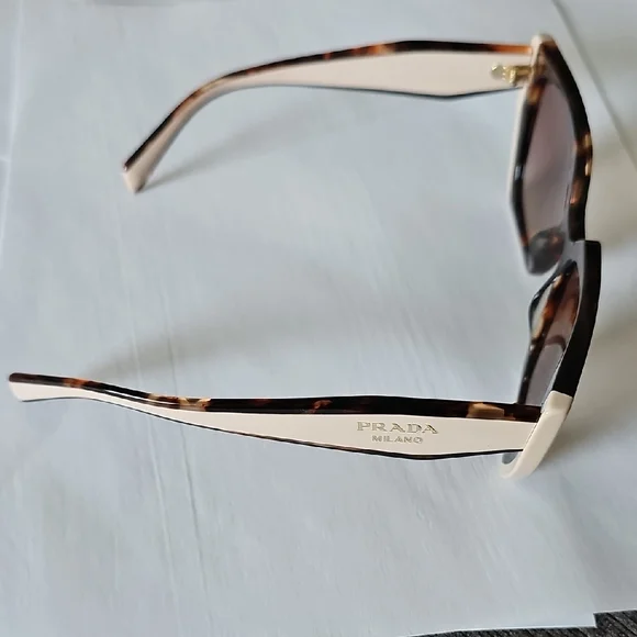 Prada Tortoise Shell and Cream Sunglasses